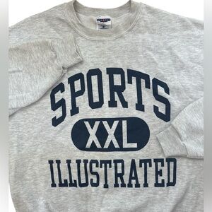Vintage 90’s Sports Illustrated Gray Sweatshirt Size X-Large Crewneck Men’s Logo